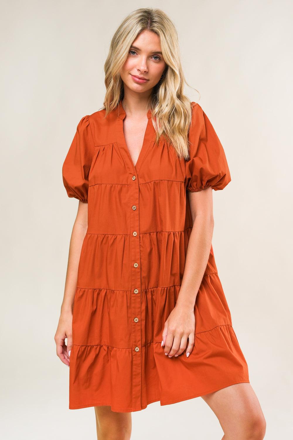 MISS AMERICAN PIE WOVEN MINI DRESS.
