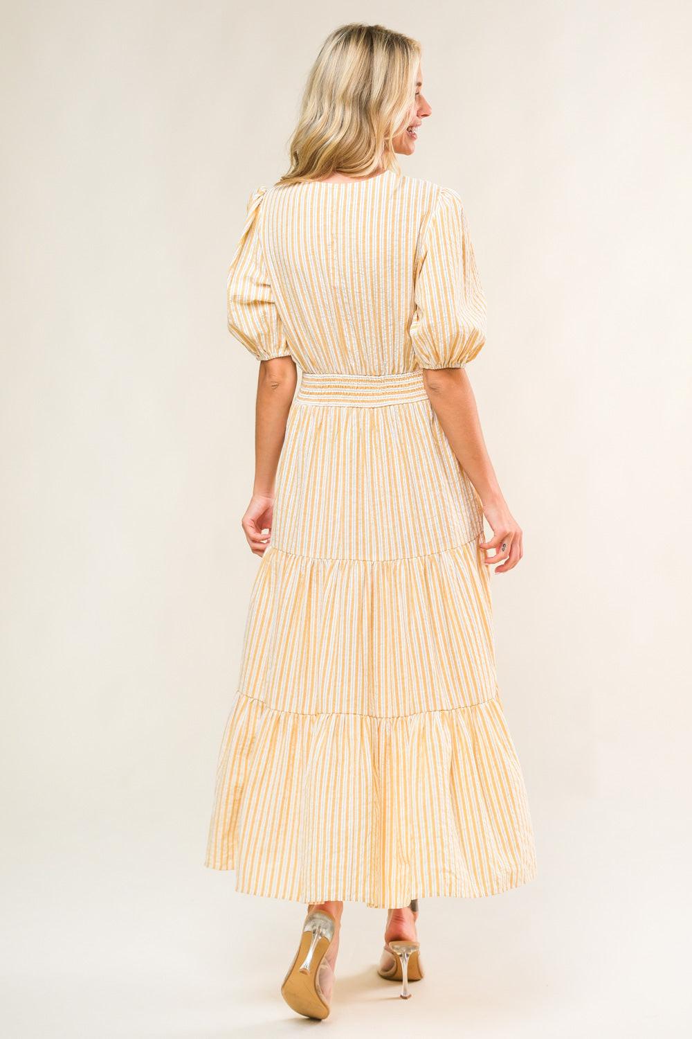 WITH THE GIRLS WOVEN MIDI DRESS.