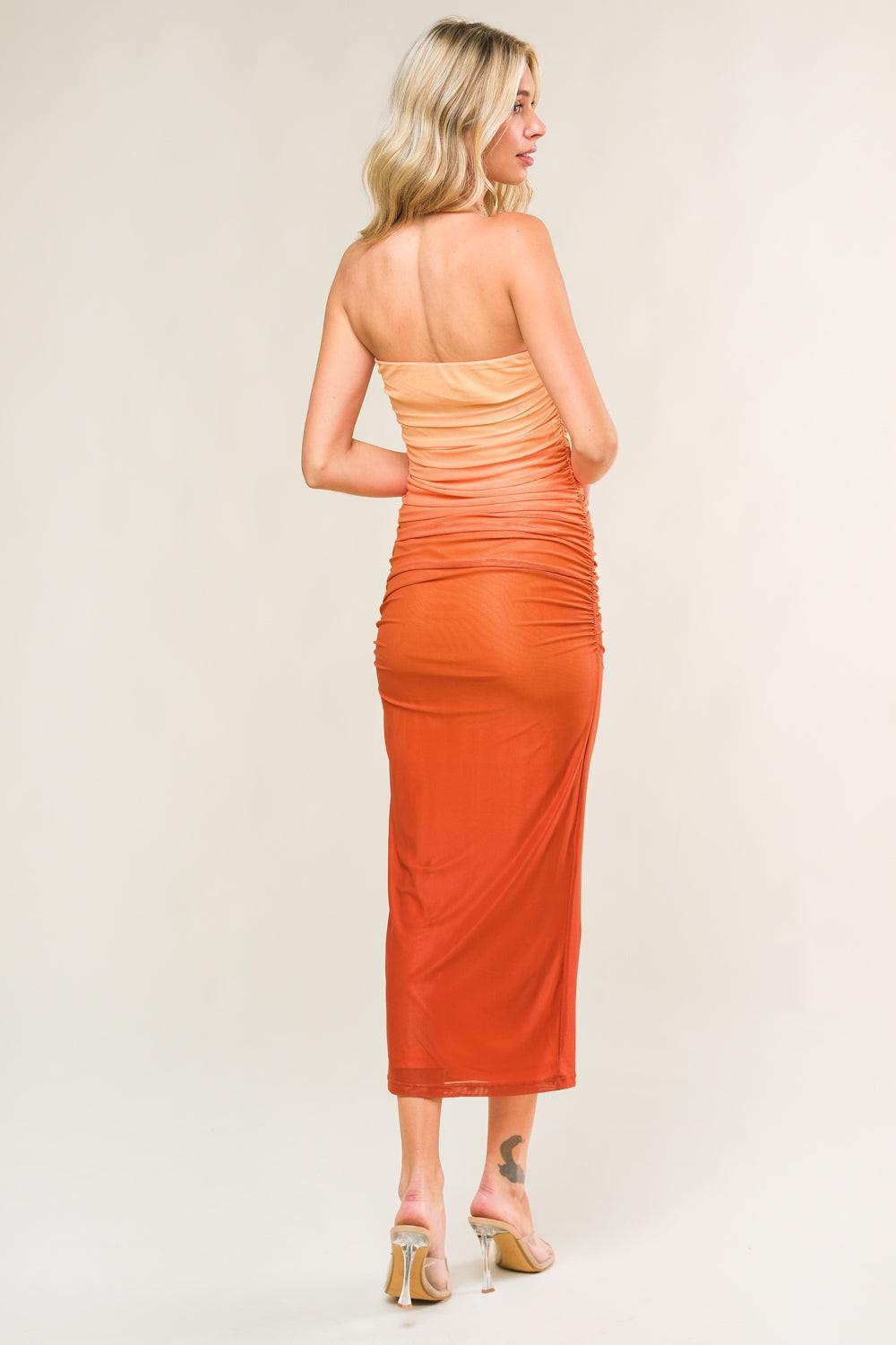 NOT YOUR AVERAGE MESH MIDI DRESS.