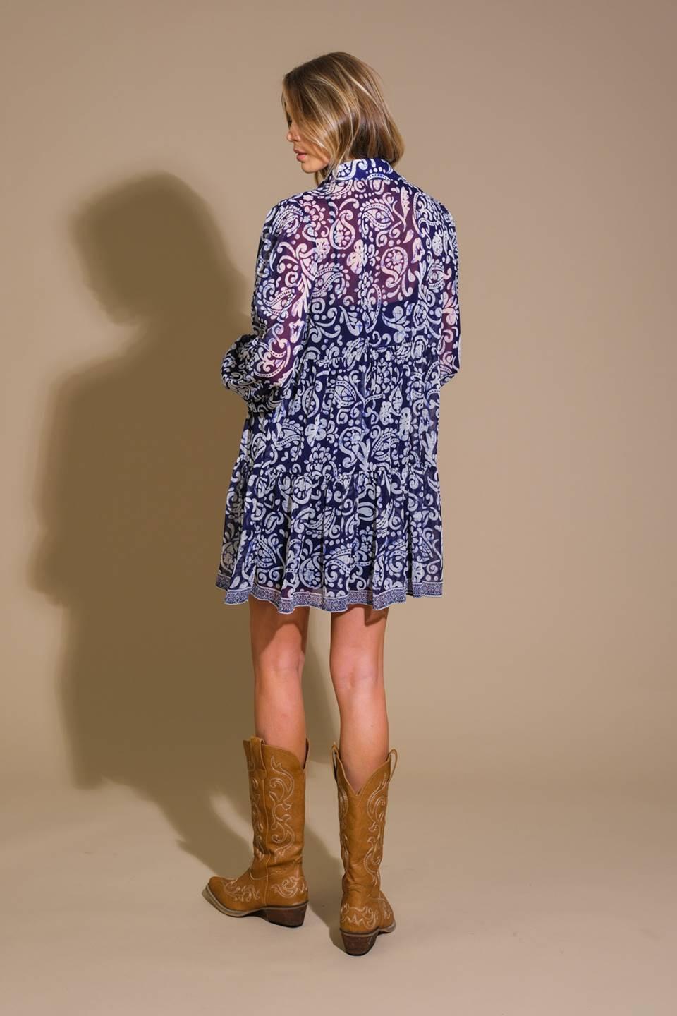 STICK TO THE PLAN WOVEN MINI DRESS.