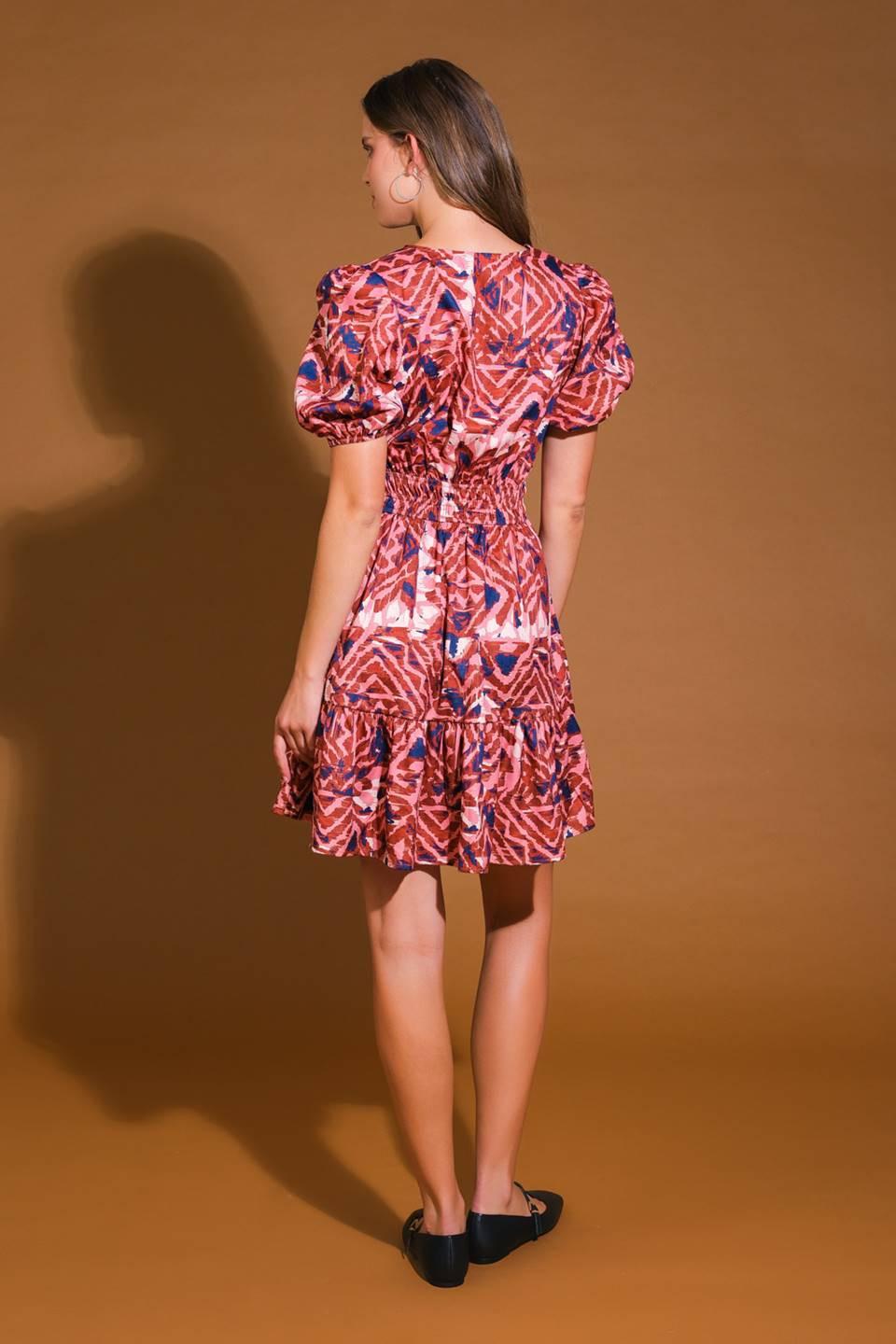EXCEPTIONAL STATUS WOVEN MINI DRESS.