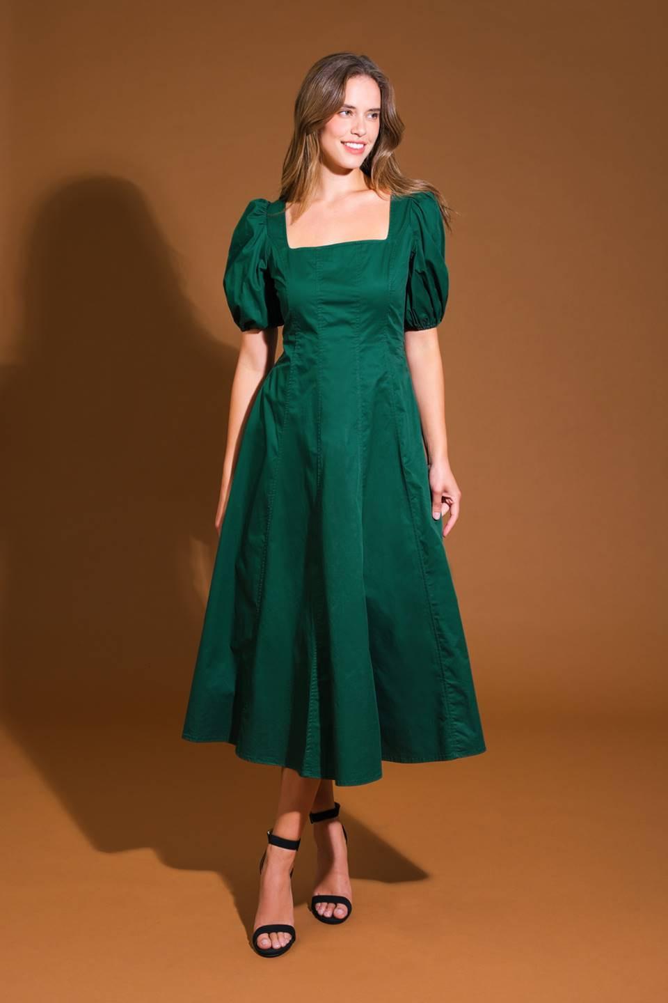 COLORS OF MY HEART WOVEN MIDI DRESS.