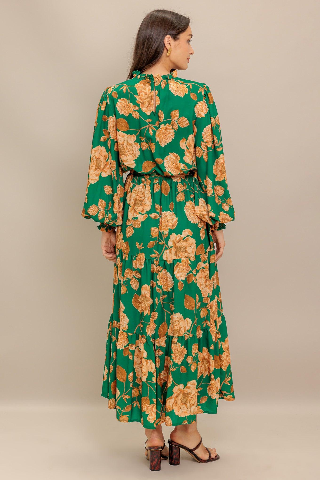 SONGS ABOUT YOU WOVEN MIDI DRESS.