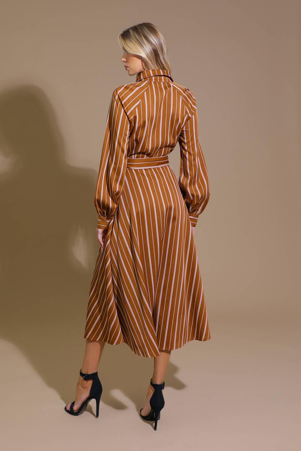 FOREVER YOUR GIRL WOVEN MIDI DRESS.