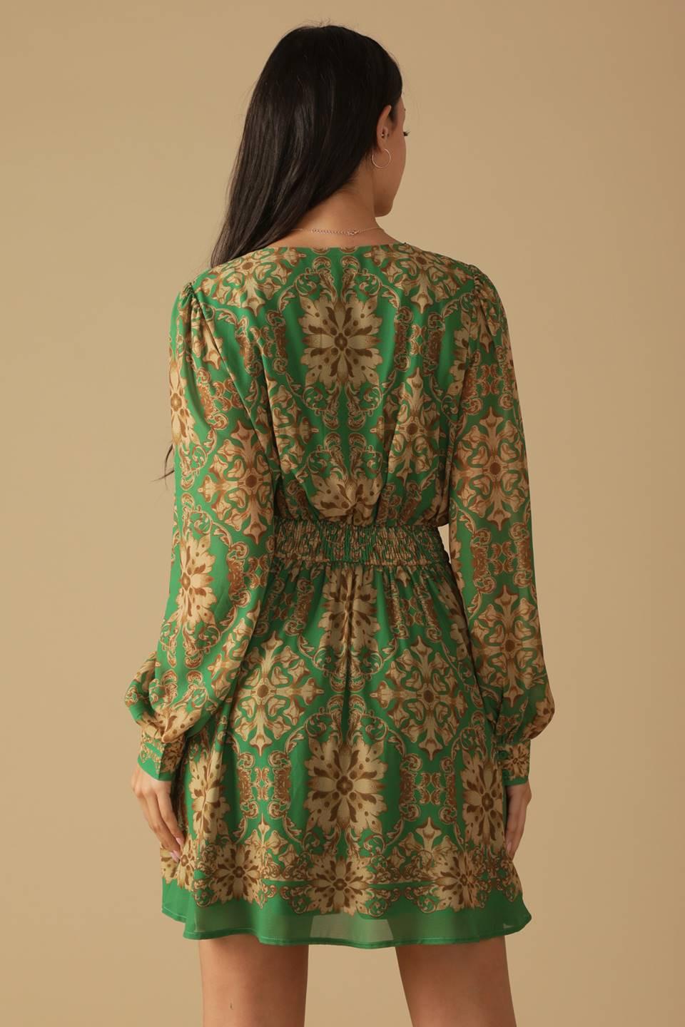GOT ME WONDERING WOVEN MINI DRESS.