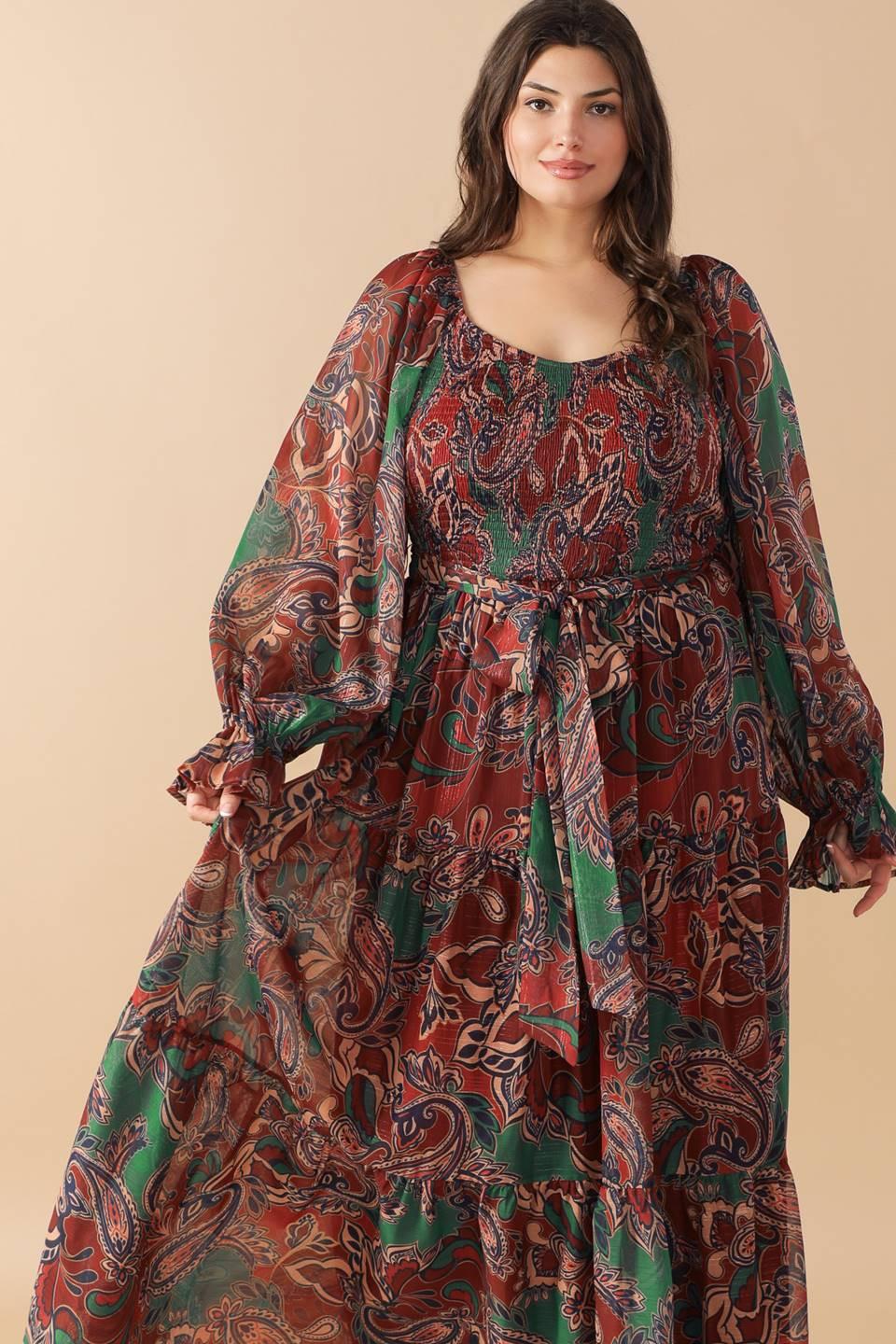 DARLING SENSATION WOVEN MAXI DRESS.