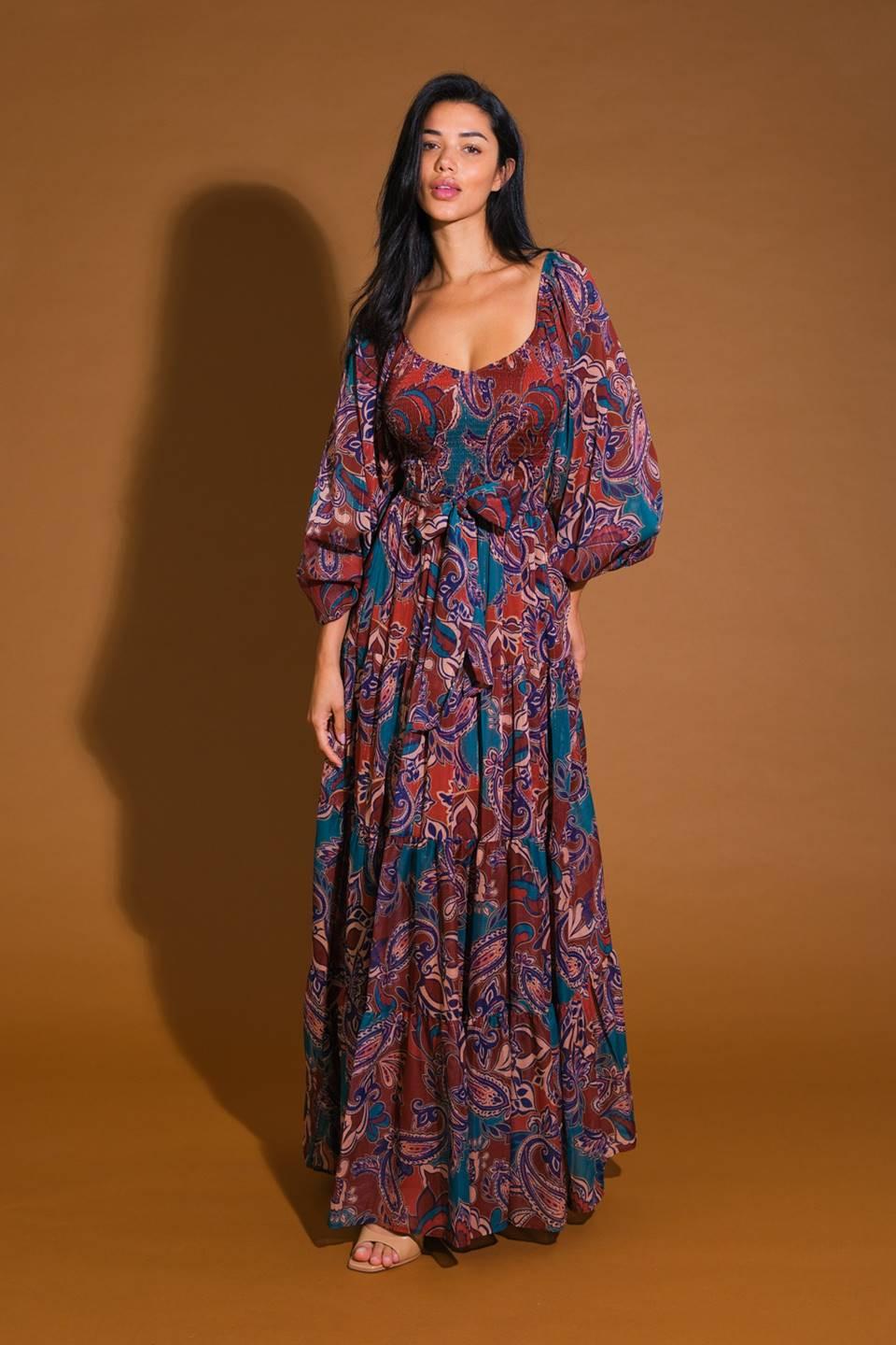 DARLING SENSATION WOVEN MAXI DRESS.