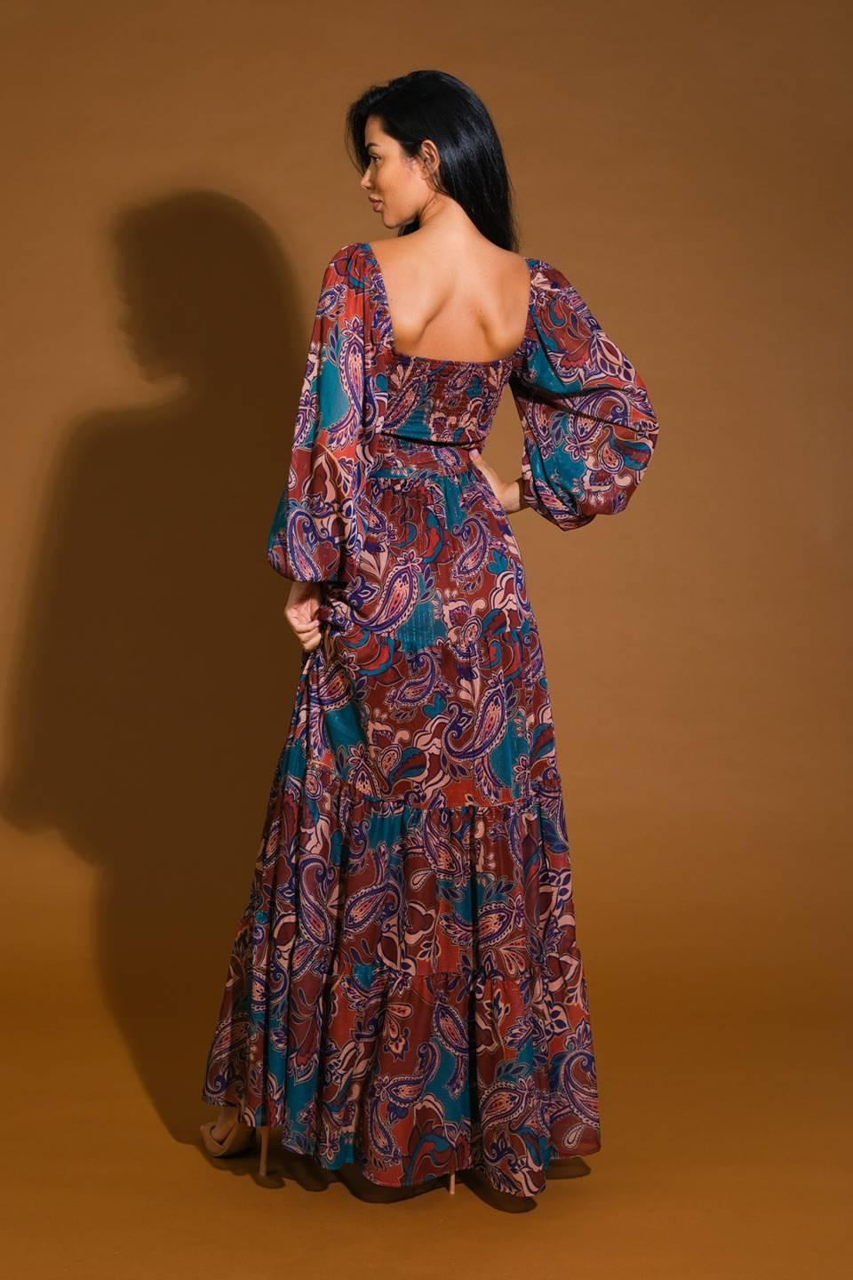 DARLING SENSATION WOVEN MAXI DRESS.