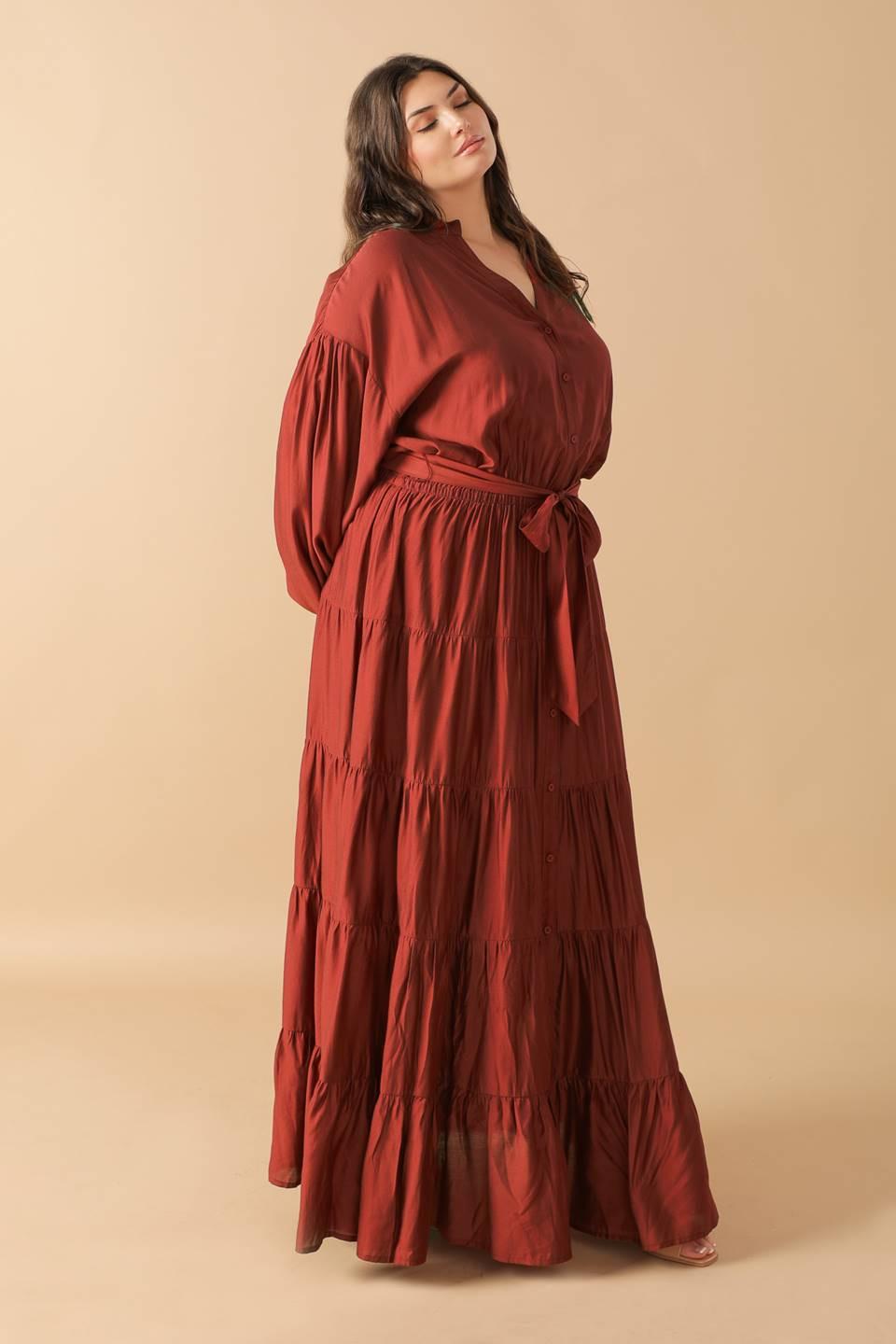 PERFECT POTENTIAL WOVEN MAXI DRESS.