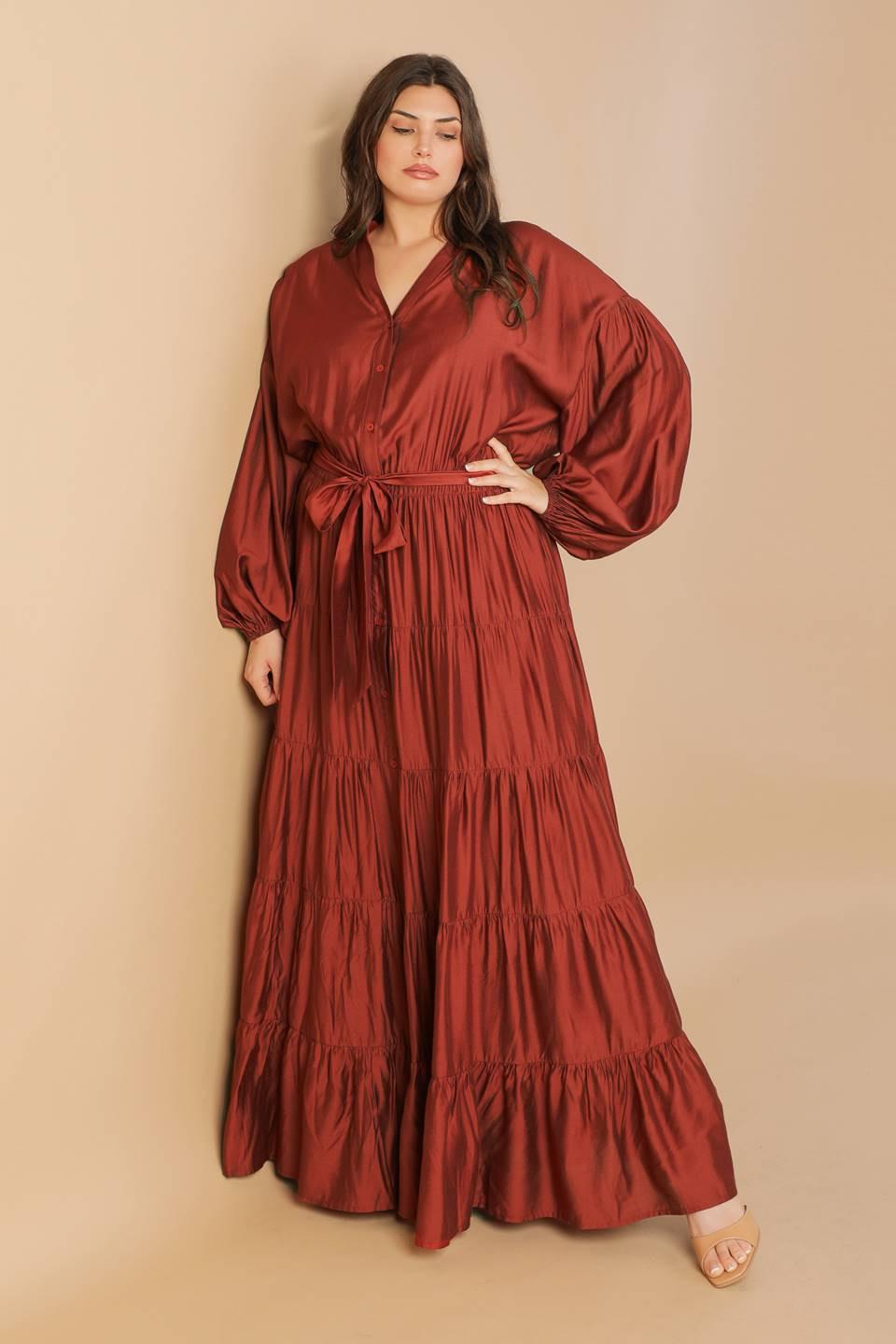 PERFECT POTENTIAL WOVEN MAXI DRESS.