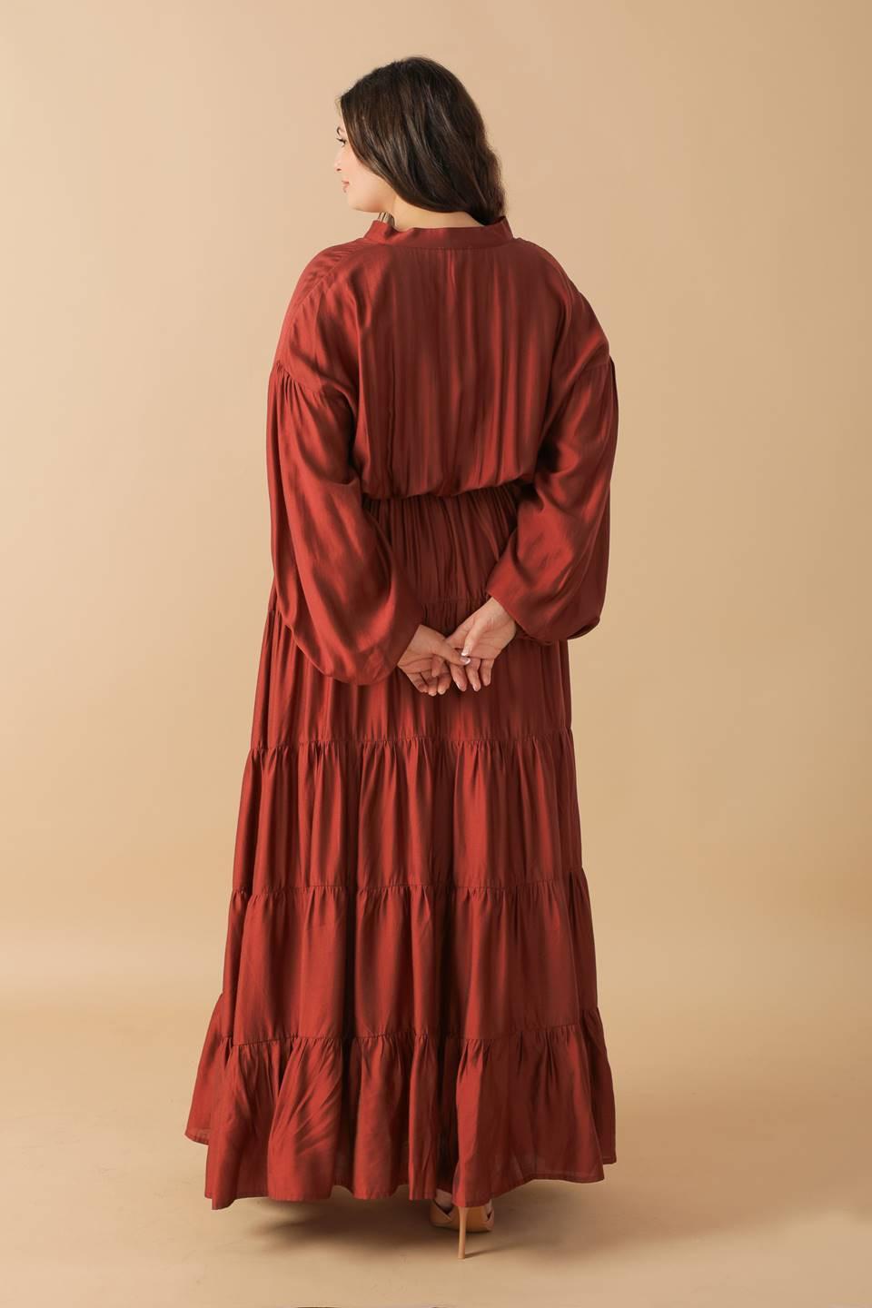 PERFECT POTENTIAL WOVEN MAXI DRESS.