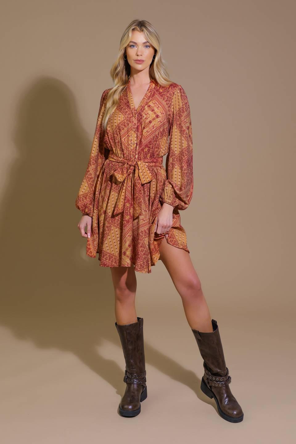 DEEPLY DELIGHTFUL WOVEN MINI DRESS.
