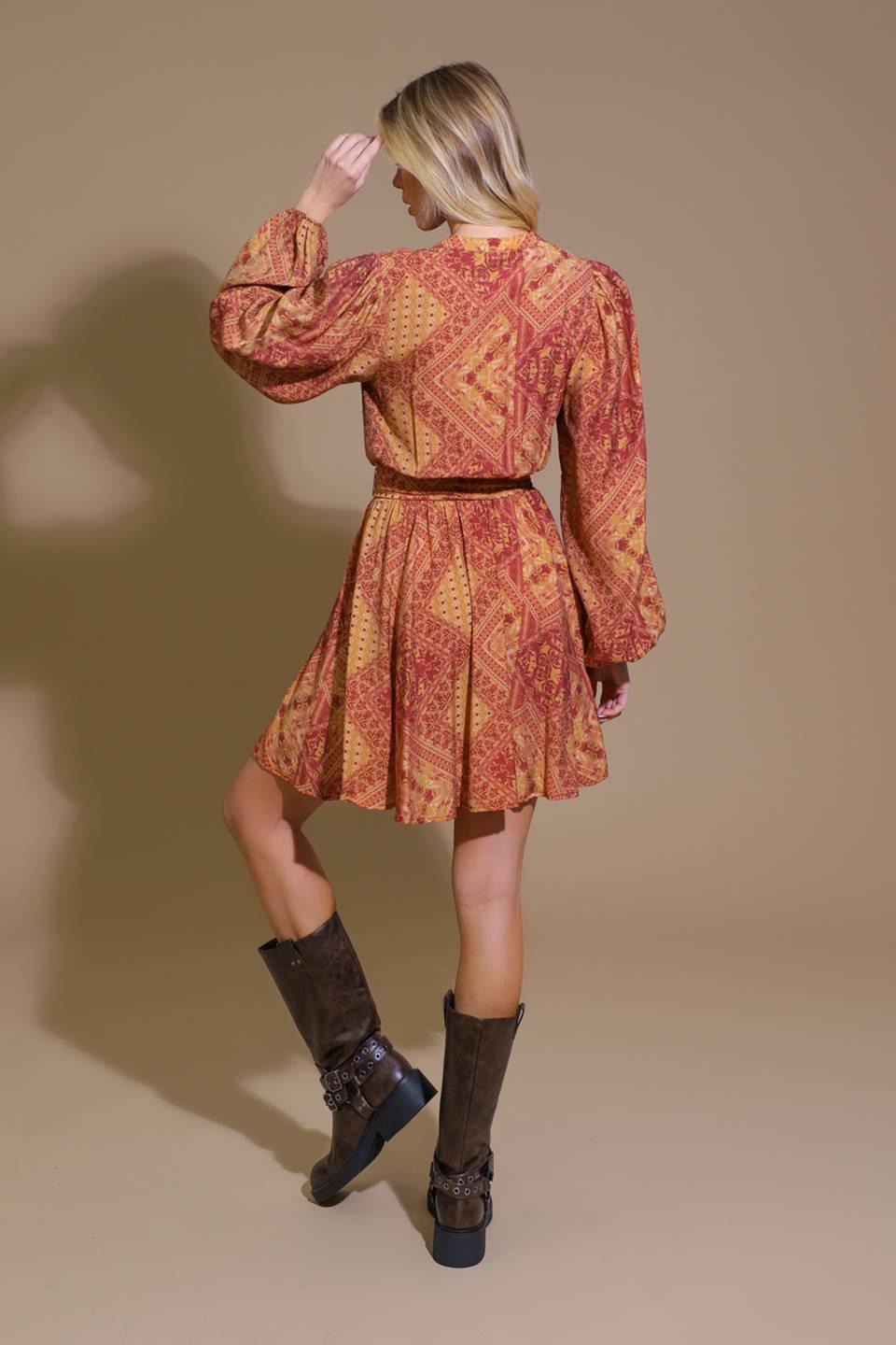 DEEPLY DELIGHTFUL WOVEN MINI DRESS.