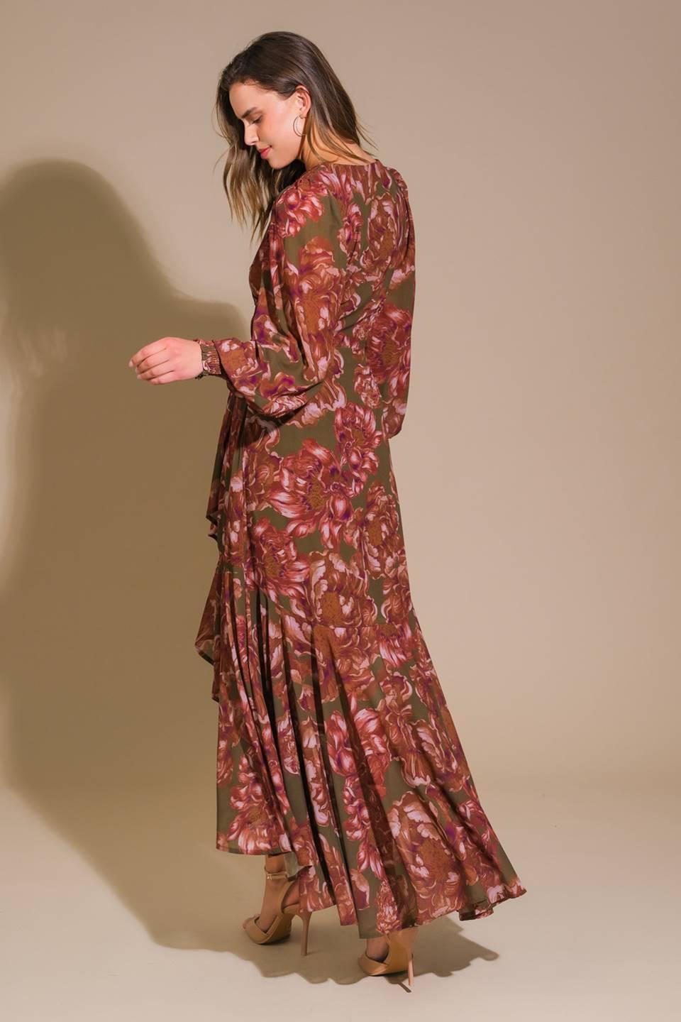 PROFOUND ROMANCE WOVEN MAXI DRESS.