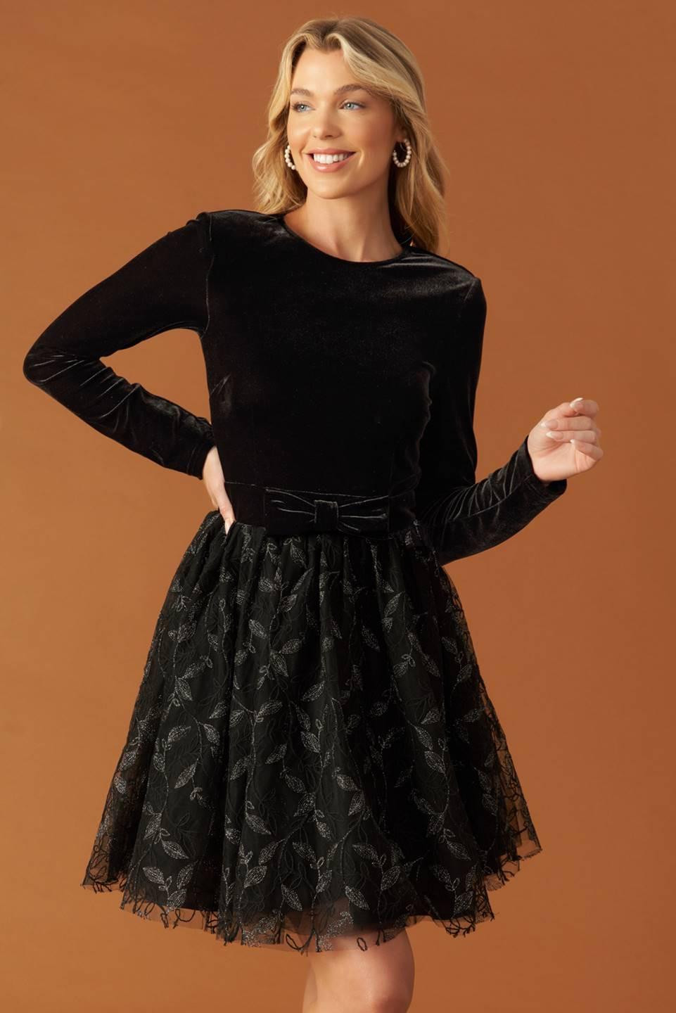CAFÉ CONVERSATION WOVEN MINI DRESS.