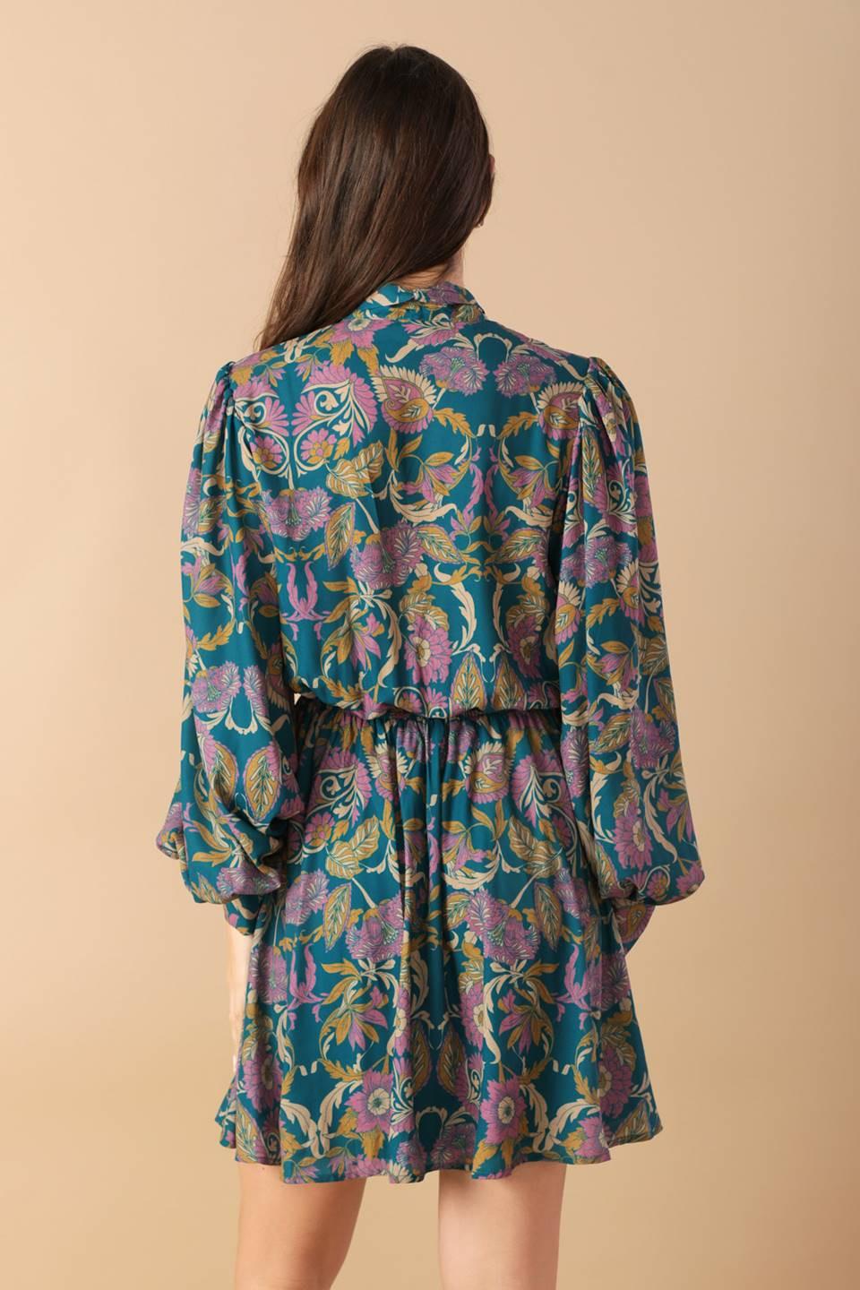 MUCH TO DO WOVEN MINI DRESS.