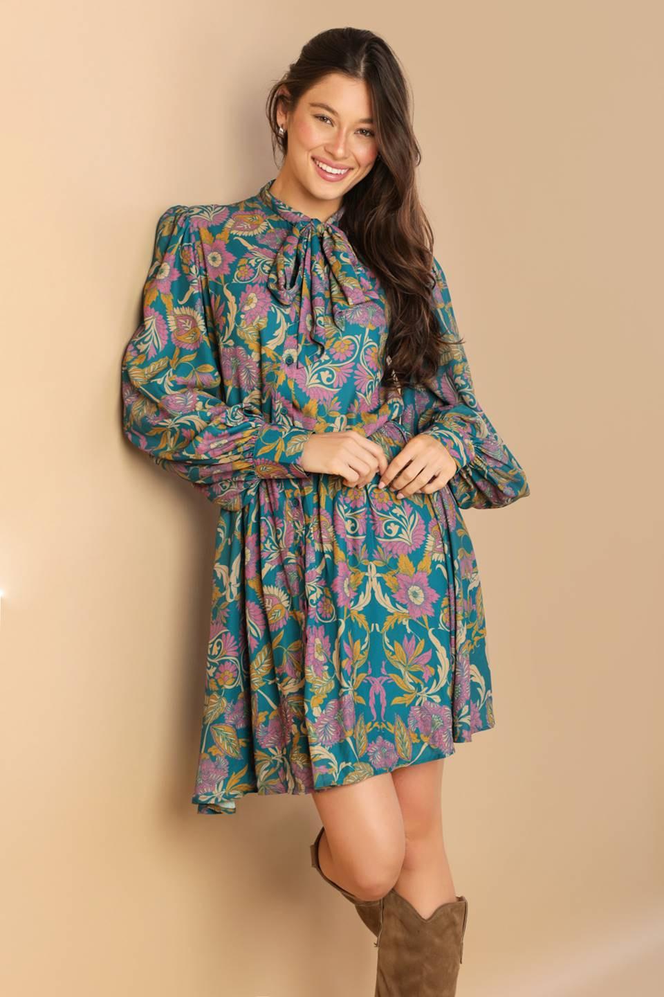 MUCH TO DO WOVEN MINI DRESS.