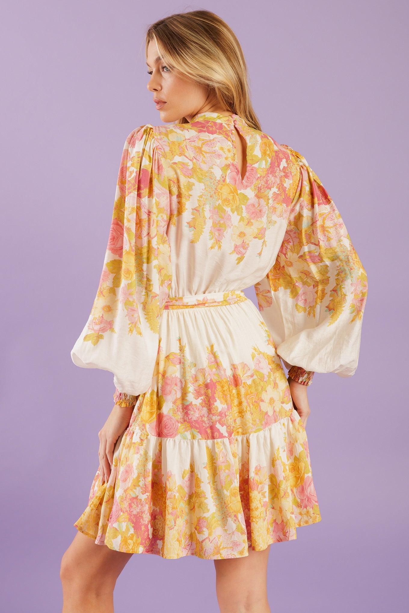GO GET IT PINK WOVEN MINI DRESS.