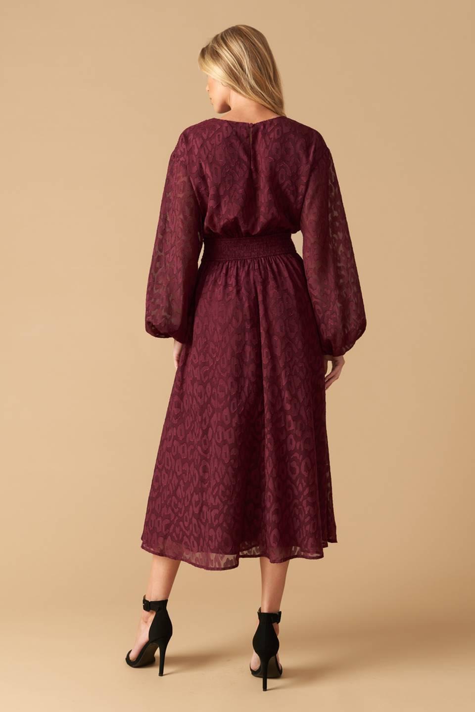 TOO GOOD TO BE TRUE WOVEN MIDI DRESS.