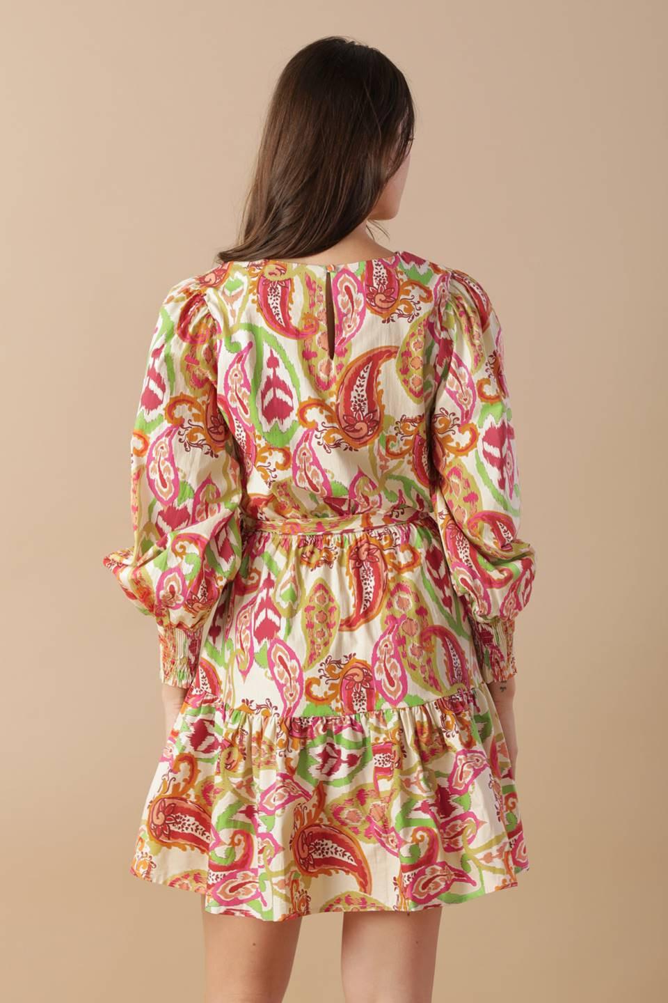 DREAM WEAVER WOVEN MINI DRESS.