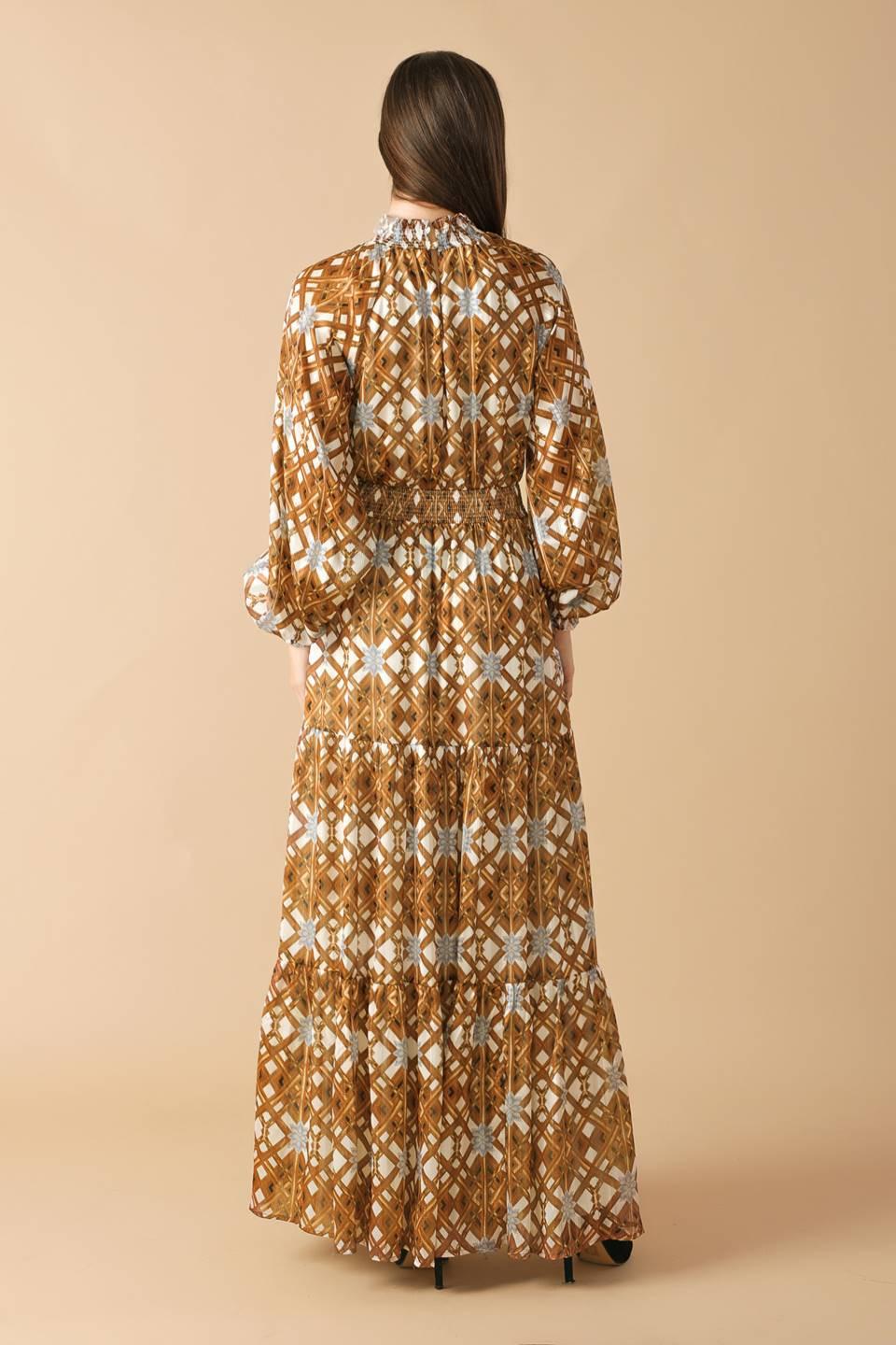 CELESTIAL CASCADE WOVEN MAXI DRESS - Flying Tomato - DRESSES - Flying Tomato