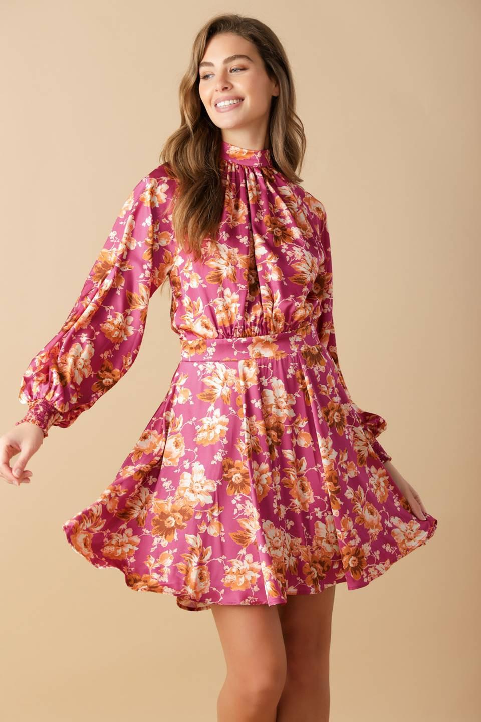 LUXE LEGACY WOVEN MINI DRESS.