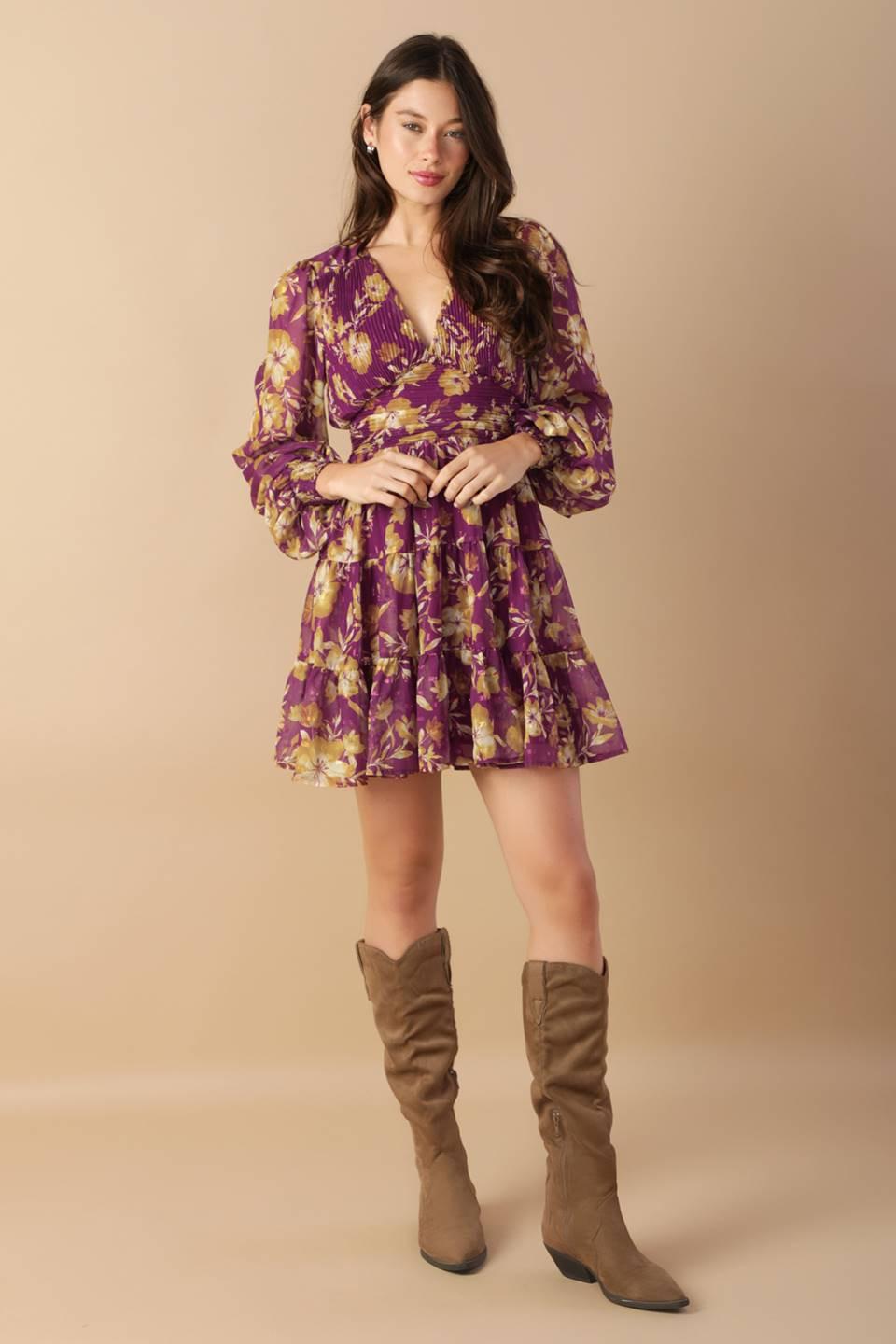 EFFORTLESS SELECTION WOVEN MINI DRESS.