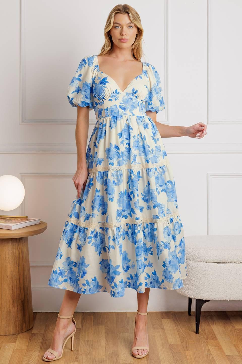 BLOOMING DAY WOVEN MIDI DRESS l FLYING TOMATO – Flying Tomato