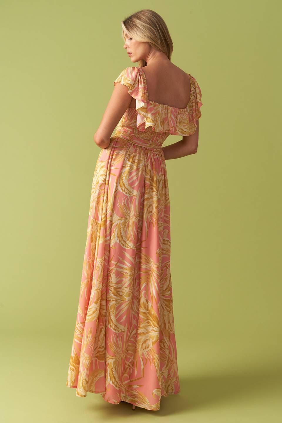 THE ART OF BALANCE WOVEN MIDI DRESS - Flying Tomato - DRESSES - Flying Tomato