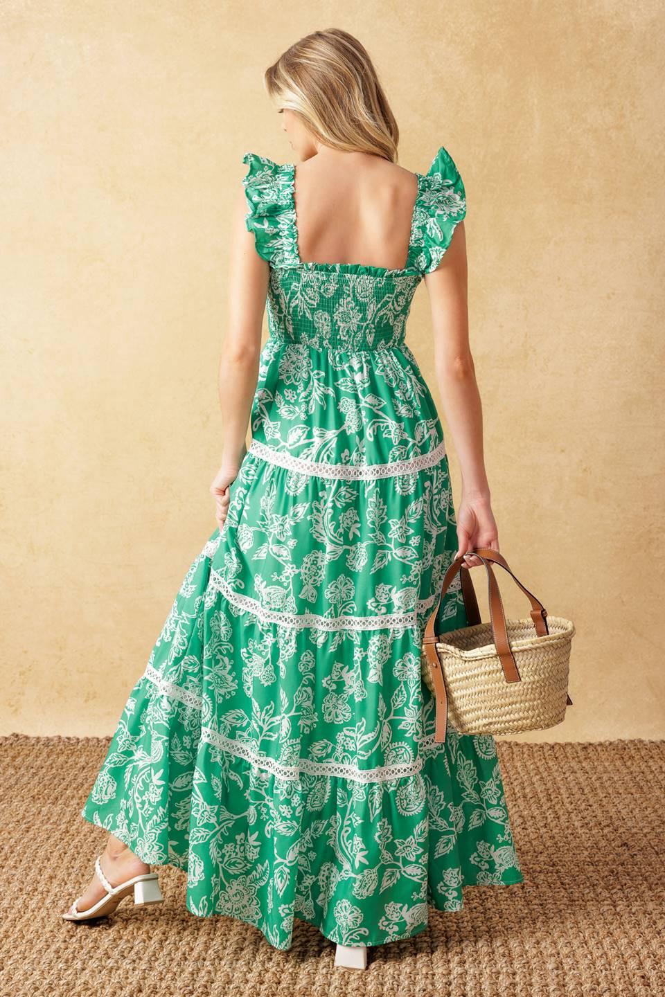 MOMENT IN TIME WOVEN MAXI DRESS - Flying Tomato - DRESSES - Flying Tomato