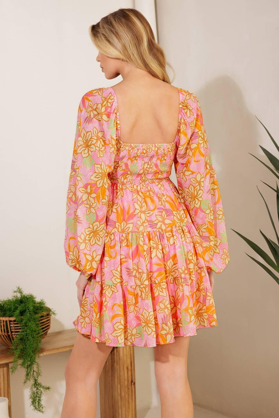 KILLING TIME WOVEN MINI DRESS.