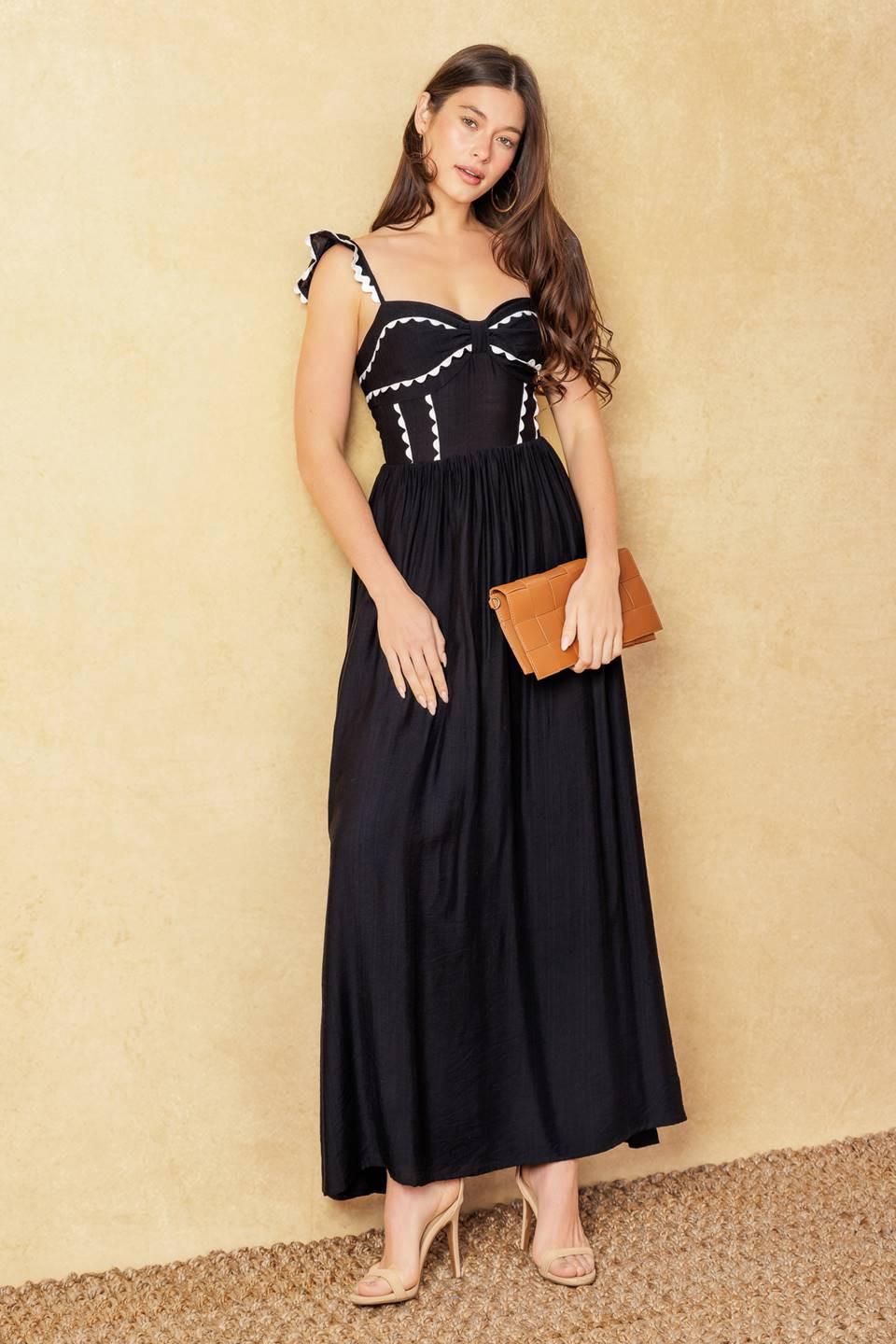knee length dresses for ladies Lovely Floral Tiered Midi Dress White / XL main image 0