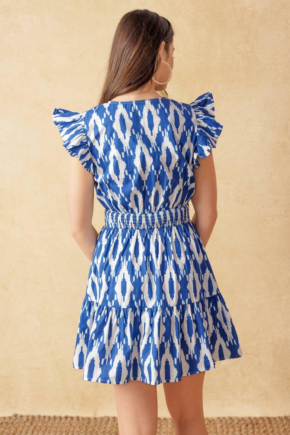 A PERFECT MATCH WOVEN MINI DRESS - Flying Tomato - DRESSES - Flying Tomato