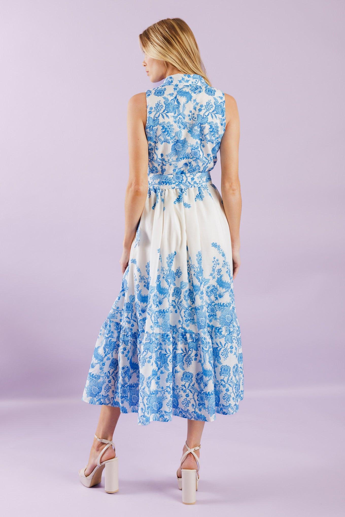 Elevate your vacation style with our Palm Shores Woven Midi Dress. This printed dress features a shirt collar, sleeveless design, and a flattering button-down front. The self belt cinches in your waist, while the full skirt with a ruffled hemline adds a touch of femininity.
Details:
Self : 100% Polyester
Lining : 100% Polyester
Size & Fit
- Model is 5`8" And Wearing Size Small
- Measurements Taken From Size Small
- Approx. Length: 53" FLYING TOMATO