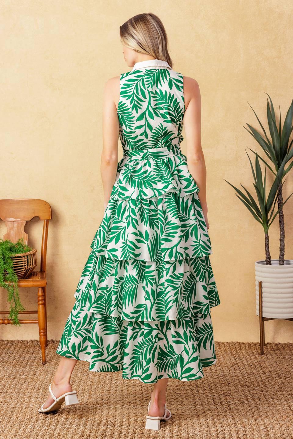 PARK AVENUE WOVEN WOVEN MIDI DRESS - Flying Tomato - DRESSES - Flying Tomato
