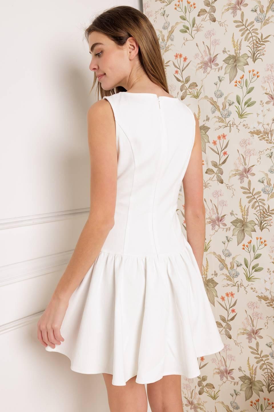 PALM PICNIC WOVEN MINI DRESS - Flying Tomato - DRESSES - Flying Tomato