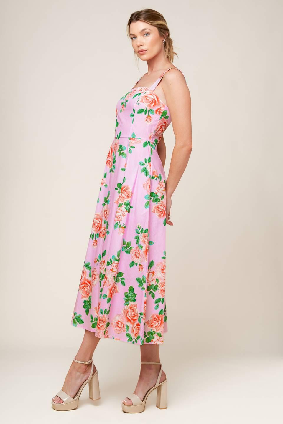Time for Team Woven Midi Dress L Flying Tomato Blush / L