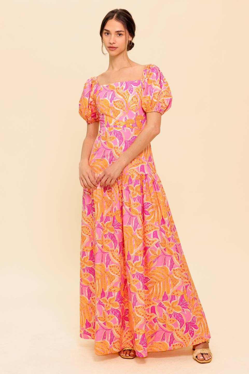 LITTLE LUXURIES WOVEN MAXI DRESS.