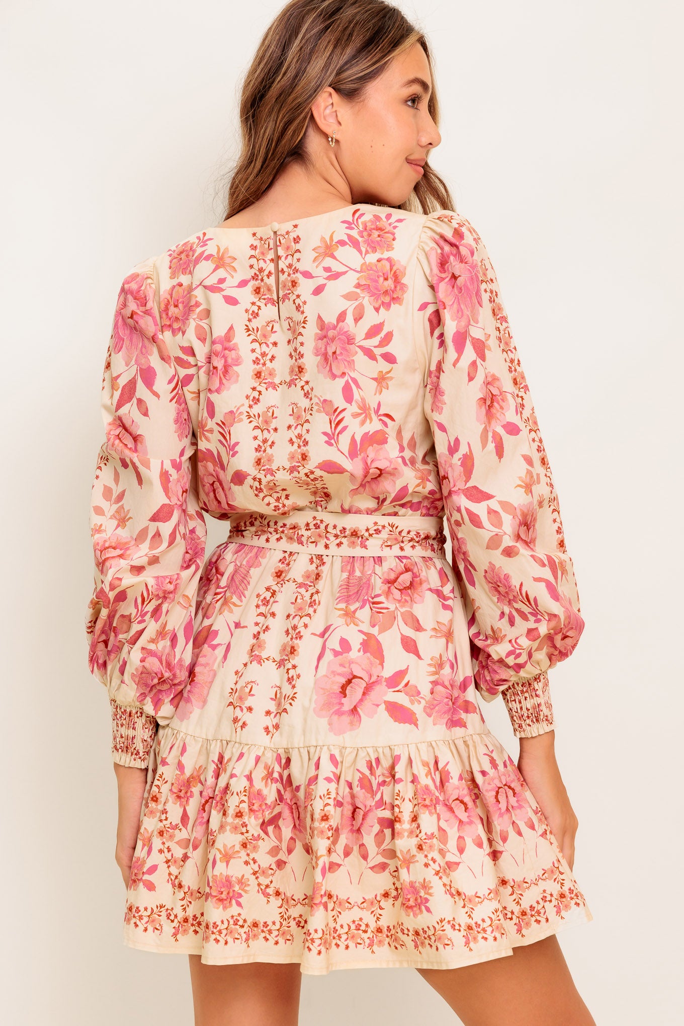 WILDFLOWER WHIMSY WOVEN MINI DRESS