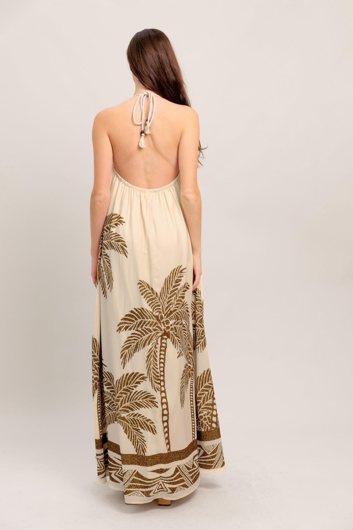 ISLAND STATE WOVEN MAXI DRESS.