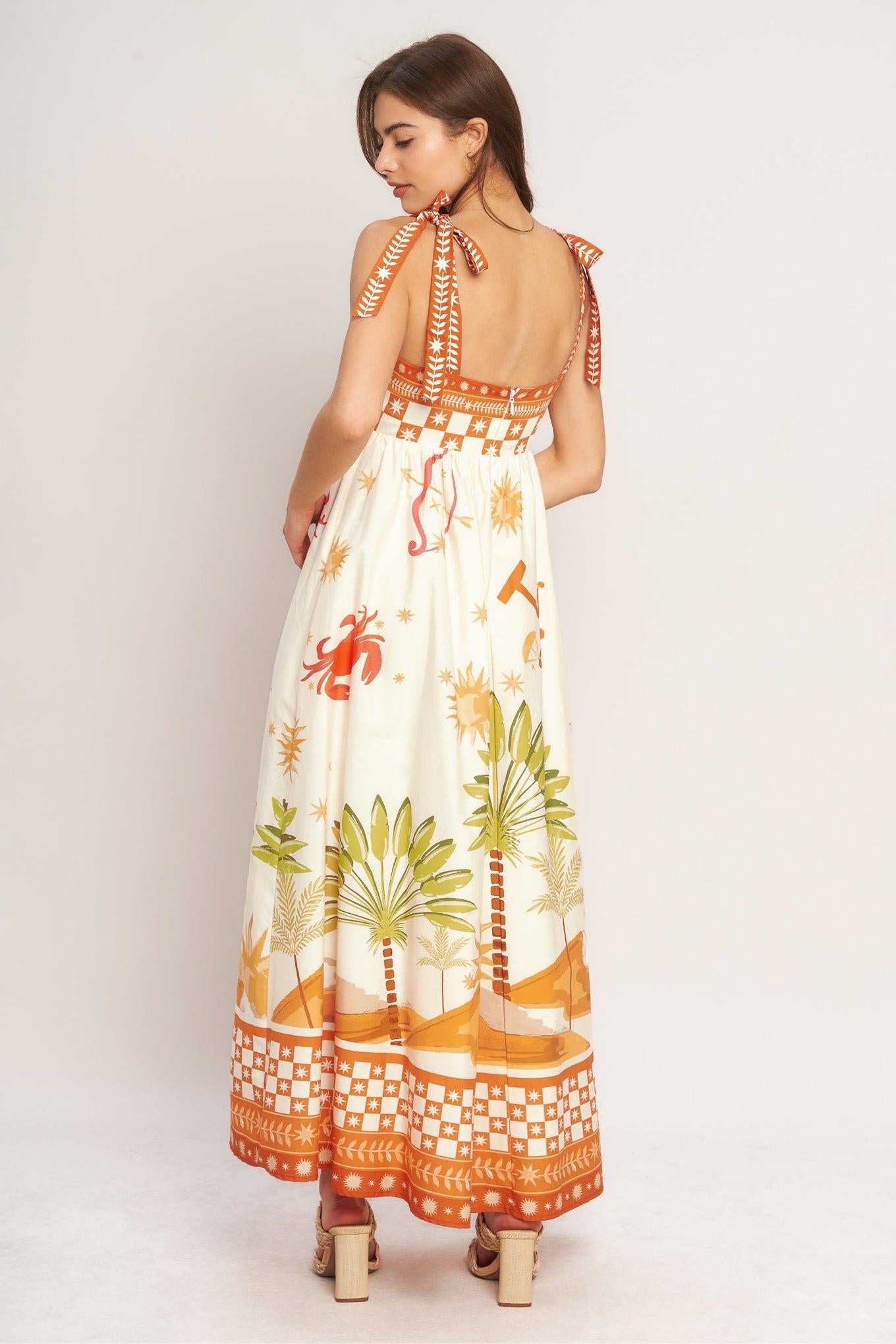 PALM COAST DREAM WOVEN MAXI DRESS.