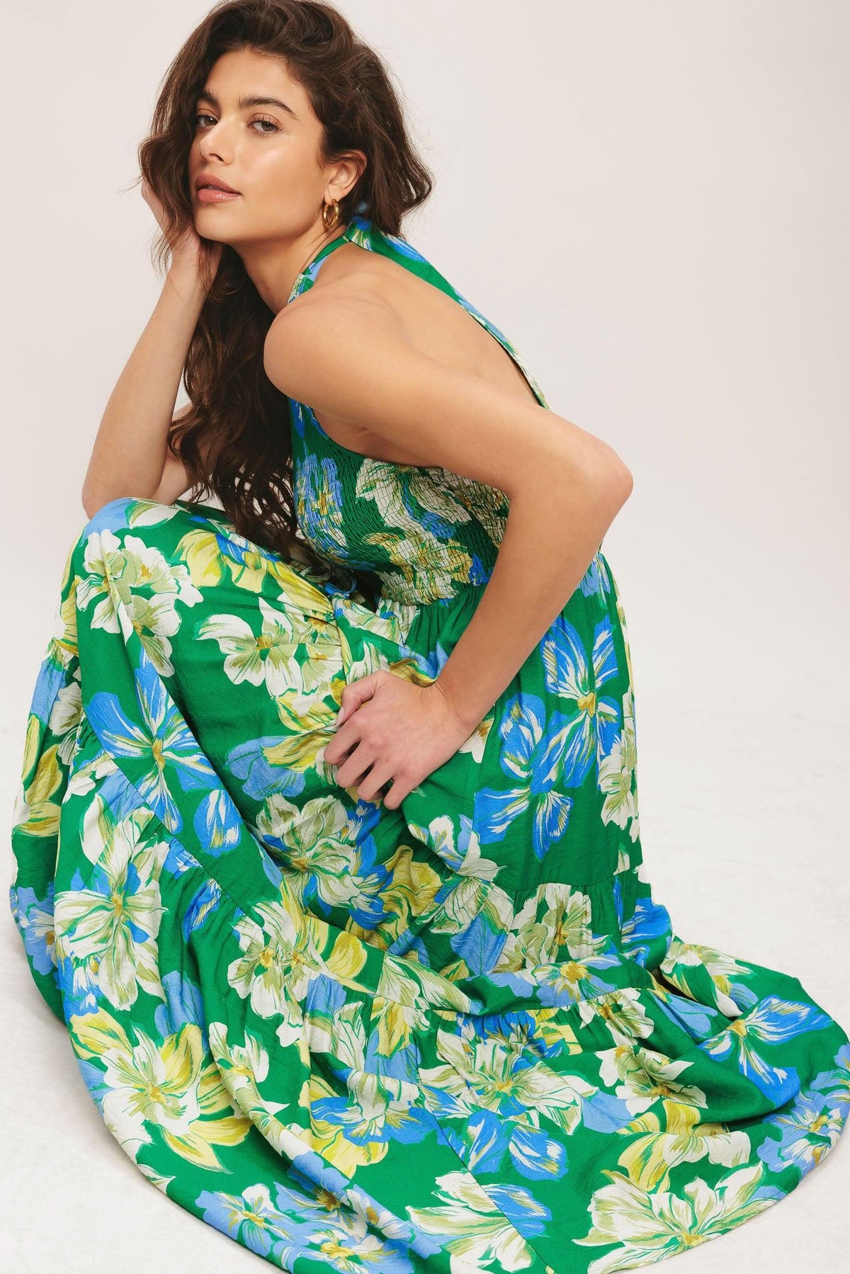 PALM SHORE BLOOM WOVEN MAXI DRESS l FLYING TOMATO – Flying Tomato