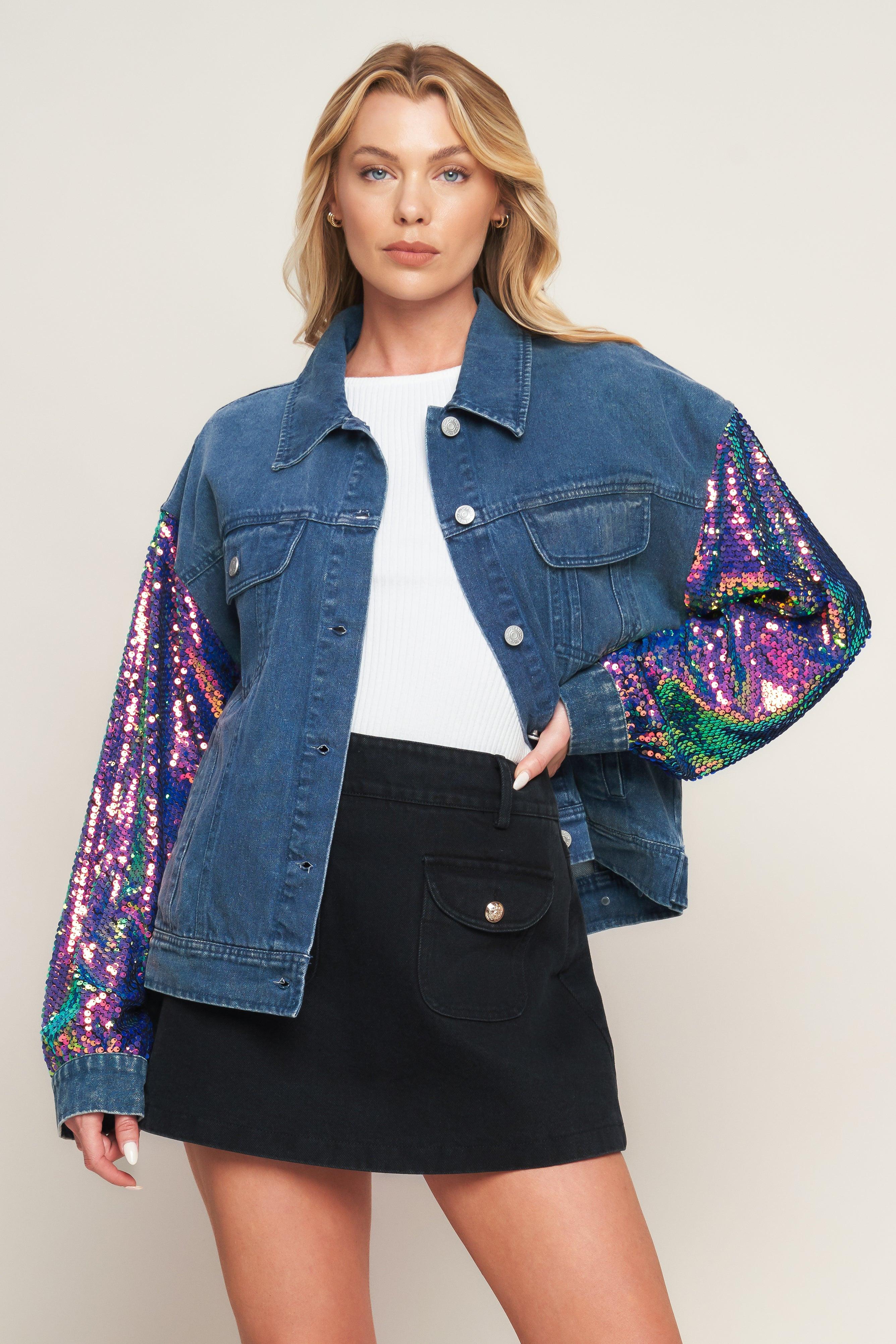 WALKING THE WALK DENIM JACKET.