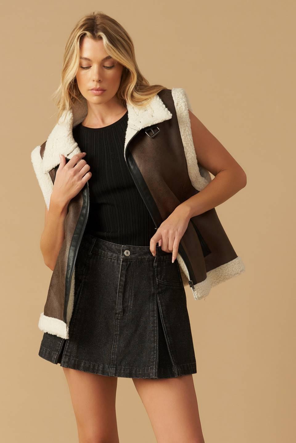IN ANOTHER LIFE LEATHER VEST.