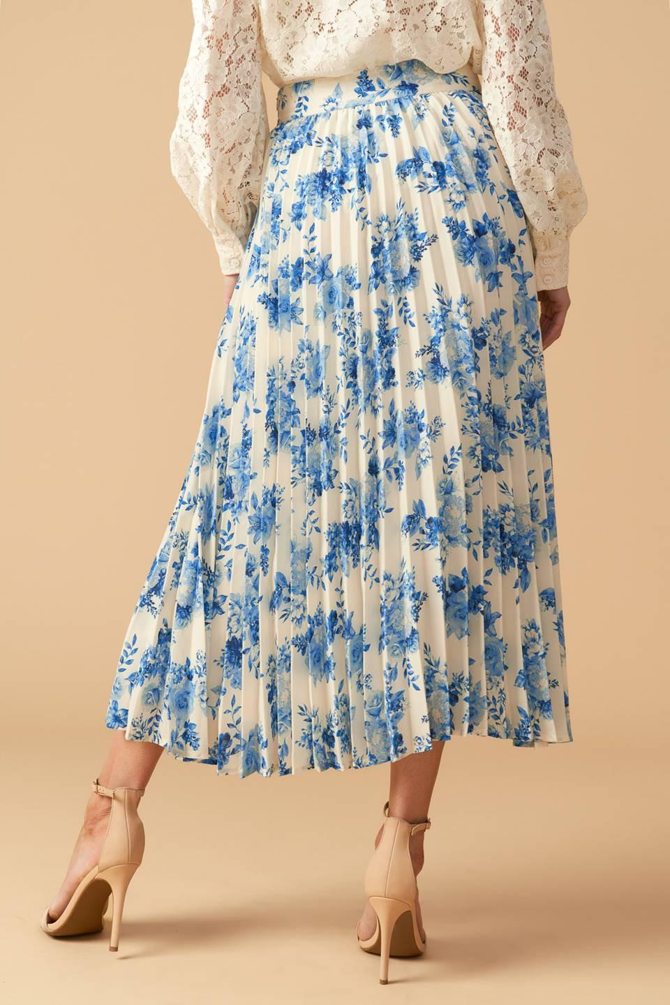 STARS IN MY HEART WOVEN MIDI SKIRT.