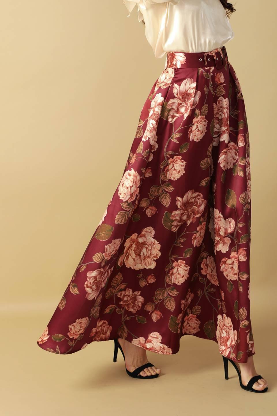CRUISE CONTROL WOVEN MAXI SKIRT.