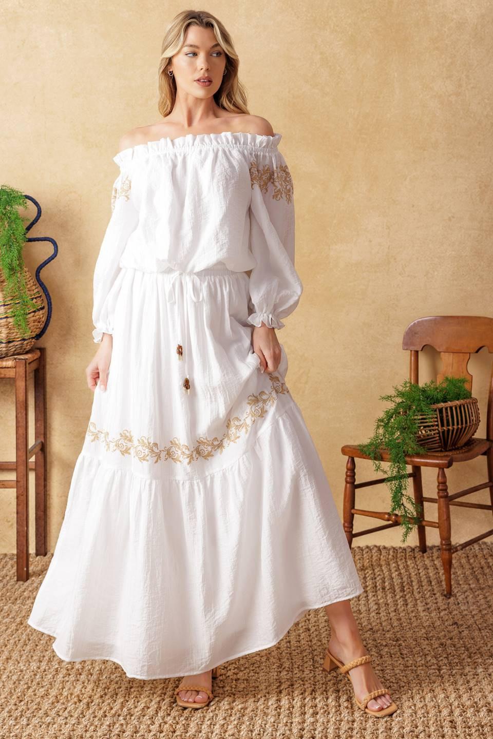 FULL Speed AHEAD WOVEN MIDI SKIRT l FLYING TOMATO IVORY / S