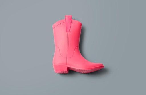 Atomic Pink ADULT All Weather Rubber Cowboy Boots.