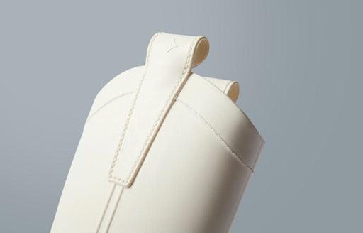 Bone White ADULT All Weather Rubber Cowboy Boots.
