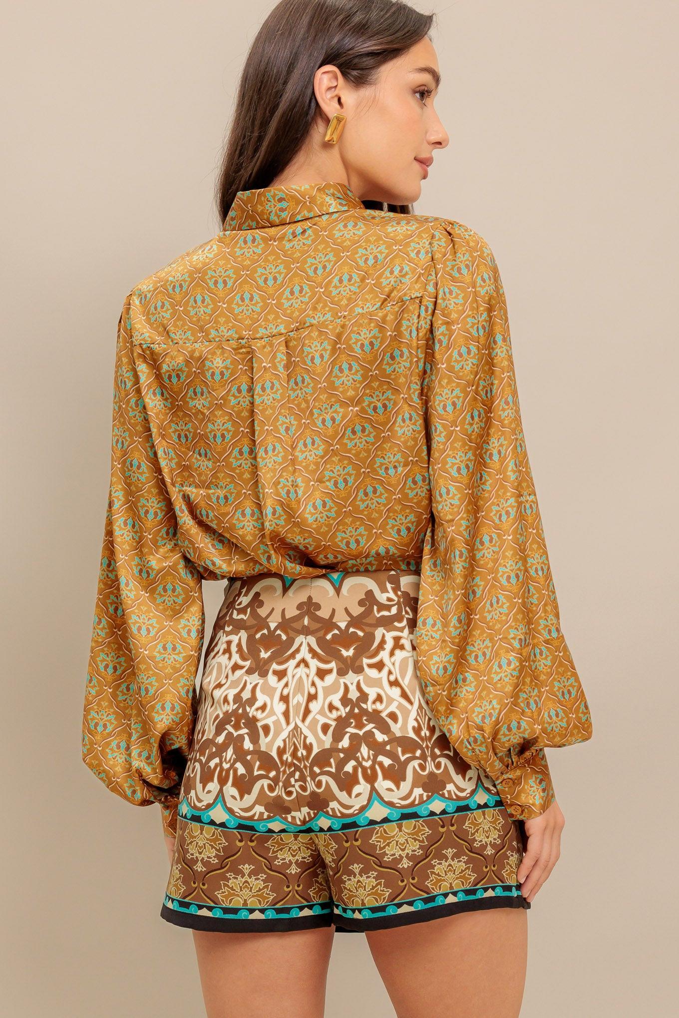 MOROCCAN MUSE WOVEN SKORT.